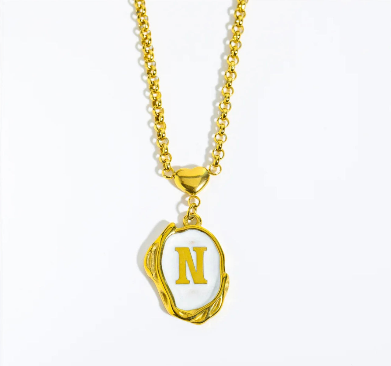 Pearl-Luxe Initial Necklace